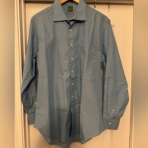 EUC Sid Mashburn long sleeve button down teal Large